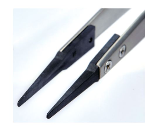 トラスコ中山 ESDチップピンセット 先丸型 先端幅2mm EP-R2 1本