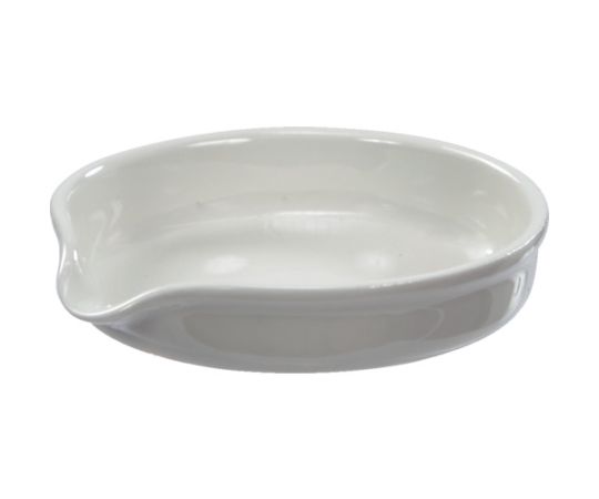 トラスコ中山 平底蒸発皿 外径50mm FBED-50 1個●スタンダードな蒸発皿です。●日本製で高品質です。●耐熱性、耐酸性、耐アルカリ性に優れています。●丸底に比べ、安定性が高いです。●溶液を加熱し、濃縮または蒸発乾固することで、溶質を析出することができます。●工場、研究室での化学分析に。●容量（mL）：18●外径（mm）：50●高さ（mm）：10●耐熱温度（℃）：1100●全高（mm）●材質／仕上：磁製●原産国：日本●コード番号：382-4033