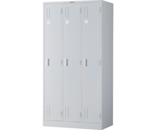 トラスコ中山 TZ型防錆強化3人用ロッカー ホワイト TZWL-3 1台