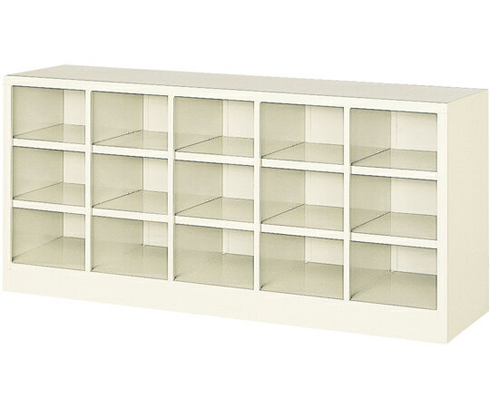 三島精器 オープンシューズボックス 5列3段（15人用） BS-15NW5SN 1台