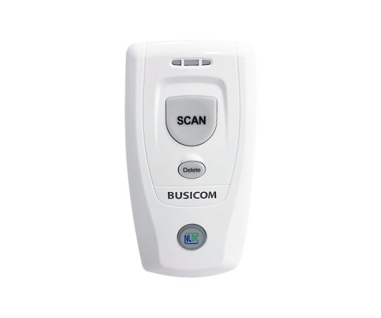 楽天Shop de clinic楽天市場店ビジコム BUSICOM Bluetooth 1次元バーコードスキャナー iOS/Android対応 ワイヤレス 抗菌仕様 BC-BS801D II（白） BC-BS801D-V2-CW 1個