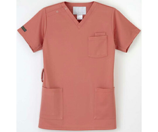 ナガイレーベン 男女兼用スクラブ ピンク L RF-5502 1枚