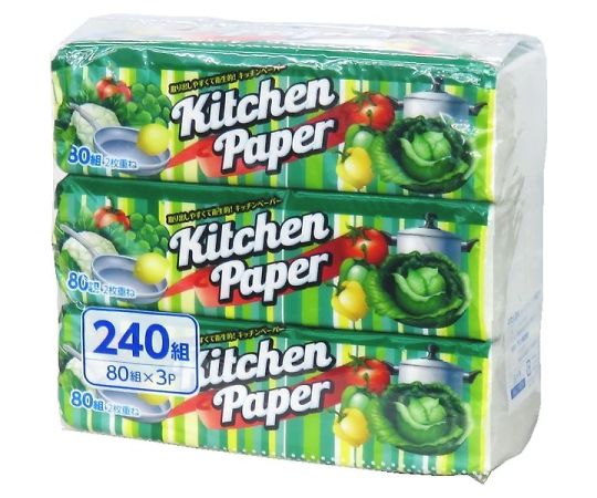アスト わたし百科キッチンペーパー 80W 3P 10143 1箱(16パック入)