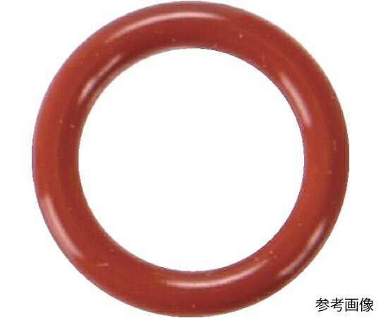 トラスコ中山 Oリング 4C P-18（10個入） 赤シリコンゴム（運動用・固定用） T-4CP18 1袋(10個入)