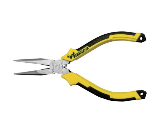 ツノダ ラジオペンチ 120mm 成型グリップ バネ付き MR-120DG 1丁