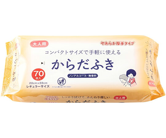アメジスト（大衛） 大人用からだふき 20個入 2248 1ケース(20個入)●手軽に使用しやすいレギュラーサイズの大人用からだふき●厚手で肌触りのよいやわらかシート●入浴できない時やからだ汚れに●ノンアルコール、パラベンフリー、無香料●シート素材：ポリエステル、レーヨン不織布●シートサイズ：約20×22cm●成分：水、フェノキシエタノール、安息香酸Na、グリセレス-26、ベンザルコニウムクロリド、ブチレングリコール、クエン酸●日本製