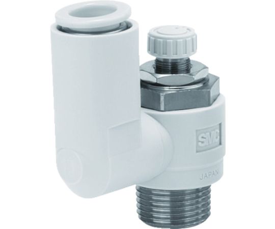 SMC ワンタッチ管継手付スピコン（ユニバーサルタイプ）12D R1/4 AS3301F-02-12 1個