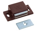 トラスコ中山 マグネットキャッチ(横型) 樹脂製 L40mm 茶 TSM-41-BR 1個