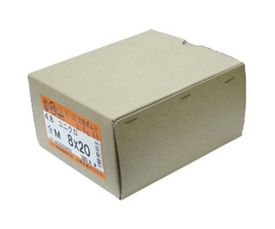 コノエ 六角ボルト スチール ユニクロ 全ねじ M6×45 （350本入） BT-SS-0645 1箱(350本入)
