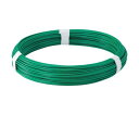 トラスコ中山 カラー針金 ビニール被覆タイプ グリーン #12 線径2.6mm 1kg TCW-26GN 1巻