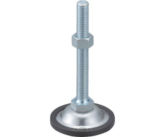 トラスコ中山 アジャスターボルト M12×100 スチール 500kgfタイプ 台座部樹脂カバー付 NB-2-12X100 1個