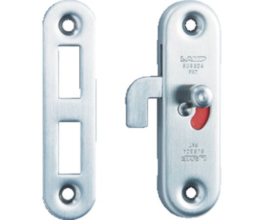 スガツネ工業 （140180578）HC-65ステンレス鋼製引戸面付細口カマ錠 HC-65 1セット