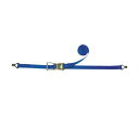 テザック ラッシングベルト ベルト荷締機ラチェットバックル式両端ナローフック付 R50KAE010-AE050A 1台