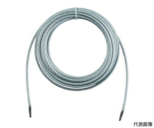 トラスコ中山 手動ウインチ用ワイヤーΦ6X5m用（切りっ放し） WW6-5 1本