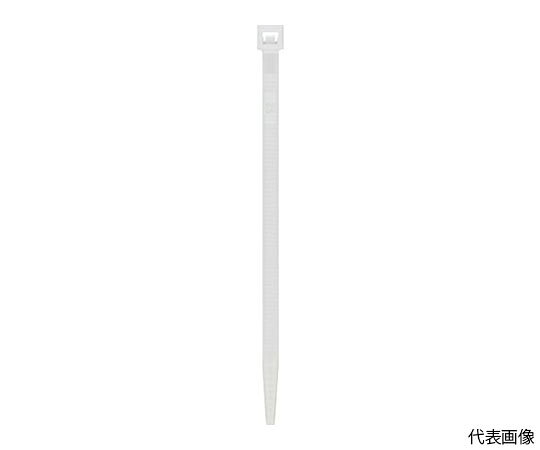 ●主に屋内での結束に適した高品質ケーブルタイです。●電線ケーブルの固定や結束に。●色：白●幅（mm）：7.5●長さ（mm）：750●厚さ（mm）：1.96●最大結束径（mm）：220●引張強度（N）：650●最小結束径（mm）：32●一度締めると、切断しない限り外すことはできません。●屋内用●使用温度範囲：-25〜60℃●REACH、RoHS、EN62275、UL62275、IEC60092-101、AS23190適合品●材質／仕上：ナイロン●注意：屋内で使用してください。●ナイロン製品は乾燥し、含水量が低下すると折れやすくなりますので、開封後はお早めにご使用ください。●開封後、保管する場合は袋を密閉してください。●厳寒期はナイロン製品が固まりやすくなりますので、室温に戻してからご使用ください。●原産国：イタリア●コード番号：767-0907