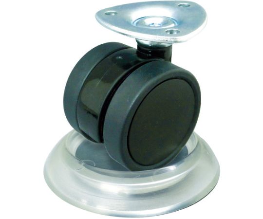 トラスコ中山 キャスタ-用受け皿　60MM　黒 TUK600-BK 1個