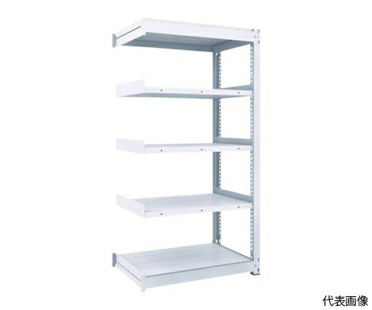 トラスコ中山 TUG型中量ボルトレス棚 450kg 連結型 1500×776×H1800 5段 TUG450-65J-5B 1台