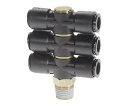 千代田通商 フジトリプルバンジョー(樹脂) 12mm・R3/8 12R03D3 1個(4)