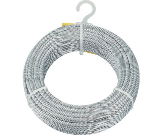 トラスコ中山 メッキ付ワイヤロープ　Φ2mmX100m CWM-2S100 1巻