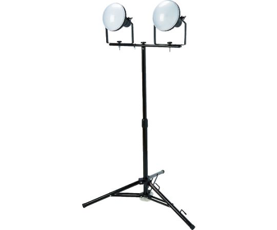 トラスコ中山 LED投光器　DELKURO　三脚タイプ　2灯　50W　5m　アース付　2芯3芯両用タイプ RTLE-505EP-SK2 1台