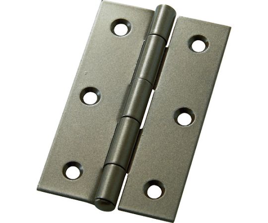●1袋に蝶番2枚・取付用ビスがセットになった使い切りタイプのカラー蝶番です。●全長（mm）：89●幅（mm）：55●厚さ（mm）：1.8●ねじ穴数：6●穴径（mm）：5.4●取付用ビス入数：12●色：ブラウン●材質／仕上：スチール●原産国：中国●コード番号：124-8633