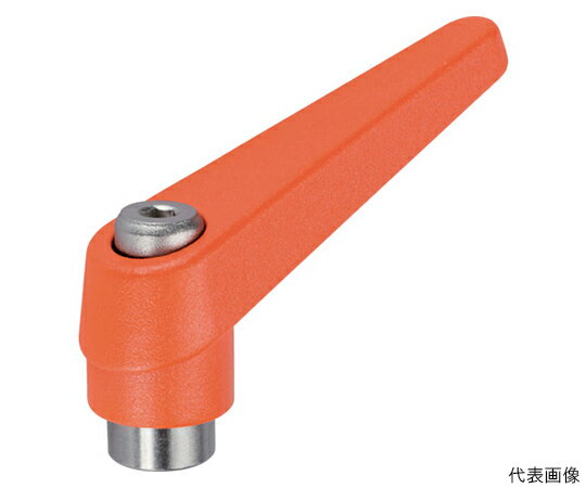 ロームヘルド・ハルダー 位置調整付クランピングレバー　メネジ付　オレンジ 24390.0421 1個