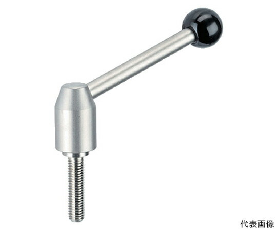 ロームヘルド・ハルダー 位置調節付クランピングレバー　オネジ付　ステンレス鋼 24440.0748 1個
