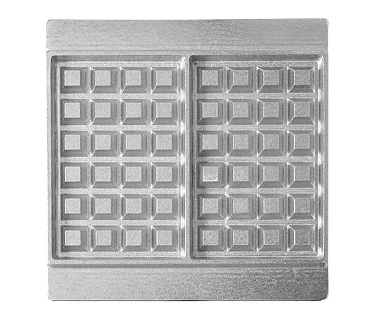 アズワン マルチベーカー　MAX用プレート　ベルギーワッフル長角型2個取　2枚組　BWS0201 3585015 1組(..