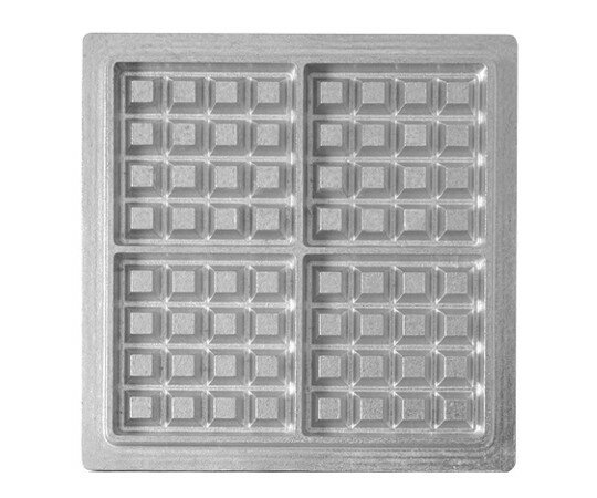 アズワン マルチベーカー　MAX用プレート　ベルギーワッフル正角型4個取　小　2枚組　BWS0402 3585017 ..