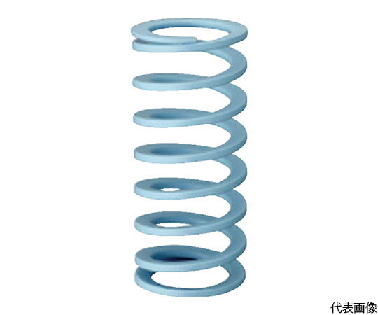 東京発条製作所 高たわみ用強力ばね　TUタイプ　65％たわみ　43x90　ライトブルー TU43X 90 1個