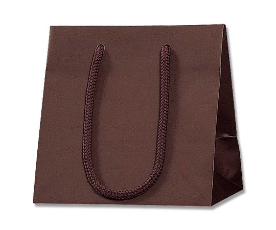 HEIKO 手提げ紙袋 ブライトバッグ MW チョコブラウン（マットタイプ） 10枚 006138870 1パック(10枚入)