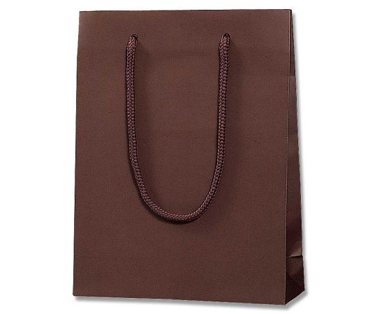 HEIKO 手提げ紙袋 ブライトバッグ MM チョコブラウン（マットタイプ） 10枚 006138370 1パック(10枚入)