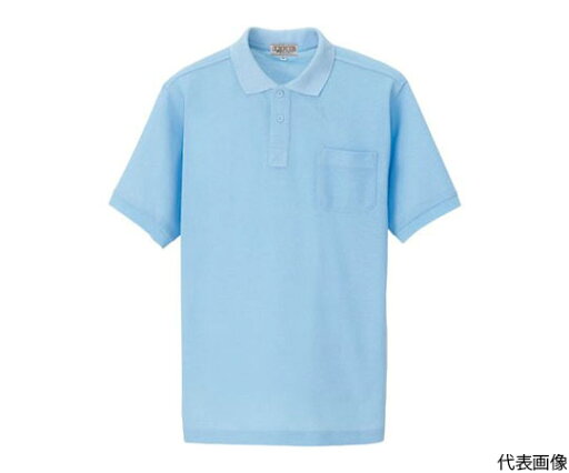 アイトス 半袖ポロシャツ(男女兼用) サックス 4L 7615-007-4L 1着 アイトス 半袖ポロシャツ(男女兼用) サックス 4L 7615-007-4L 1着