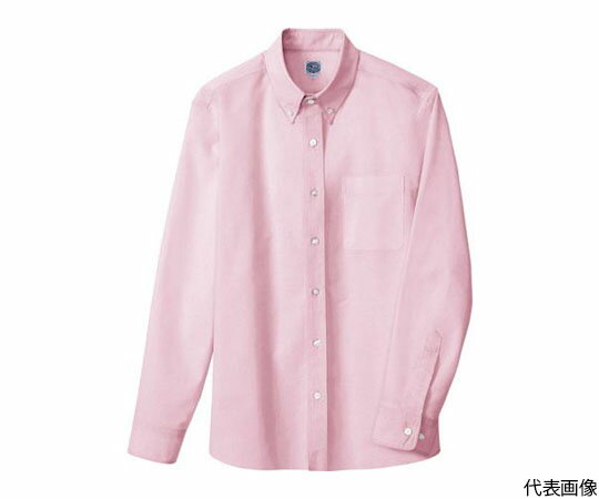 アイトス メンズ長袖オックスボタンダウンシャツ ピンク L 7870-060-L 1着