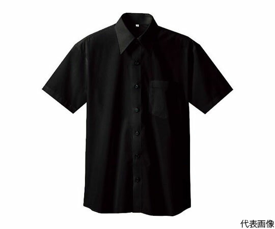 Short Sleeve Shirt - アイトス 半袖シャツ（男女兼用）　ブラック　M 8021-010-M 1着