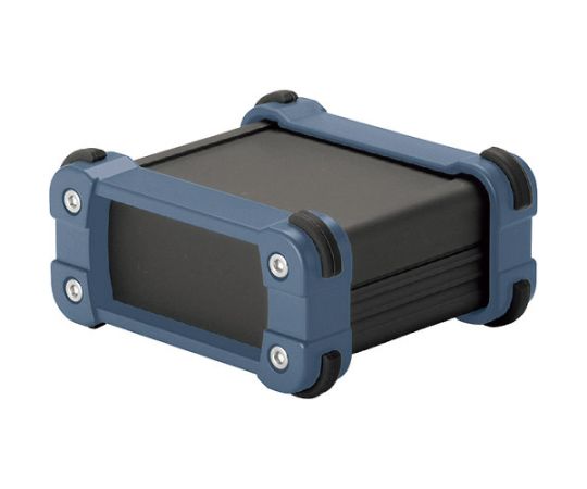 タカチ電機工業 コーナーガード付アルミケースアルミパネルタイプ　ブラック/インディゴ EXP20-6-19BI 1台