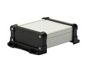タカチ電機工業 フランジ足付 防水アルミケース シルバー/ブラック EXWF20-10-25SB 1台(4)