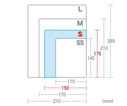 アズワン マウスパッド（ブラック） 150×170×0.5mm EA764-126 1個