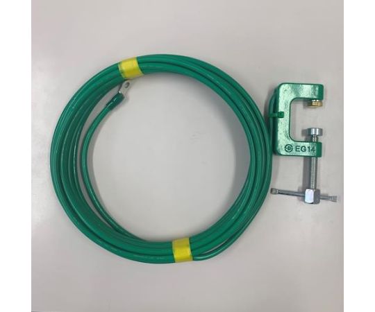 アズワン KIV万力型アース（ボディーアース専用） 14mm2×5m EA940AS-96 1本