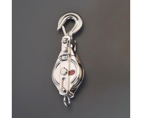 アズワン フック型滑車（ステンレス） 75mm/500kg EA987HJ-1 1個