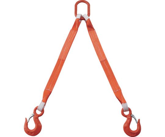 トラスコ中山 2本吊ベルトスリングセット 50mm幅×1m 吊り角度60°時荷重2.58t（最大使用荷重3t） G50-2P10 1セット