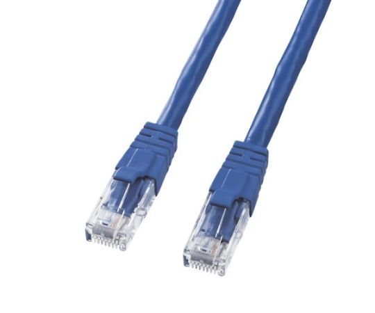 アズワン LANケーブル（CAT6/クロス結線/ブルー） 2m EA764B-552 1個
