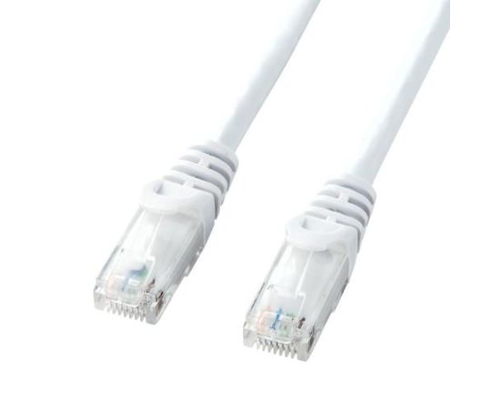 ●単線に比べて柔らかく、取り回しが楽な「より線」仕様です。●伝送速度1000Mbps（1Gbps）、伝送帯域250MHzを実現した、ギガビット完全対応LANケーブルです。●コネクタ部のツメが折れにくいよう、ツメ折れ防止カバー付きコネクタを採用しています。●メーカー：サンワサプライ●型番：LA-Y6-05W●カテゴリー：6準拠●コネクタ形状：RJ45●長さ（m）：5●直径：5.6mm●カラー：ホワイト●RoHS対応品●より線仕様　