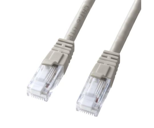 アズワン LANケーブル（CAT6/つめ折れ防止/ライトグレー） 0.2m EA764BB-240 1個
