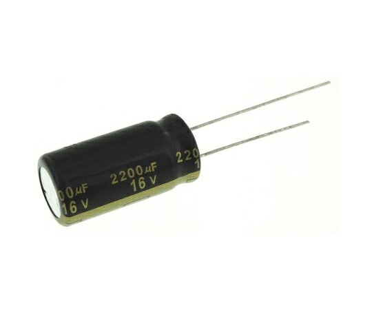 パナソニック コンデンサ 2200μF 16V dc 1袋（5個入） EEUFM1C222 1袋(5個入)