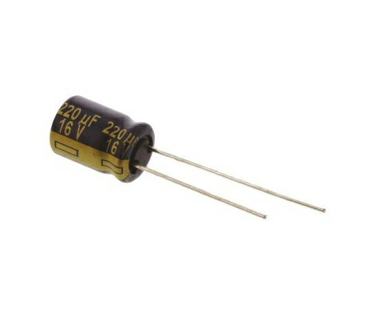 パナソニック コンデンサ 220μF 16V dc 1袋（5個入） EEUFC1C221 1袋(5個入)