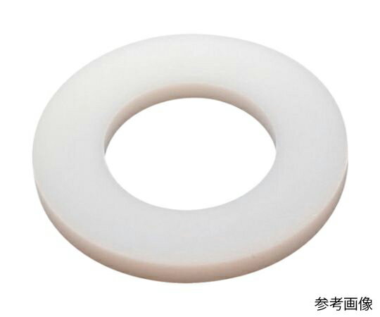 ●ほとんどの化学薬品・溶剤に対して不活性です。●優れた電気的特性・非粘着性・潤滑性を併せ持っています。●化学・電気・機械・宇宙開発など幅広い分野での使用に。●呼び径：M12●外径(mm)：24●内径(mm)：13●厚さ(mm)：2.5●連続使用温度：260度●PTFE(四フッ化エチレン樹脂)●質量：1.677g●原産国：日本●コード番号：251-3969