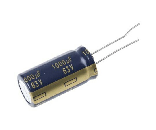 パナソニック コンデンサ 1000μF 63V dc 1袋（5個入） EEUFC1J102U 1袋(5個入)