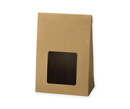 アズワン クラフトギフトBOX 窓付角底M 10枚入 006897932 1パック(10枚入)