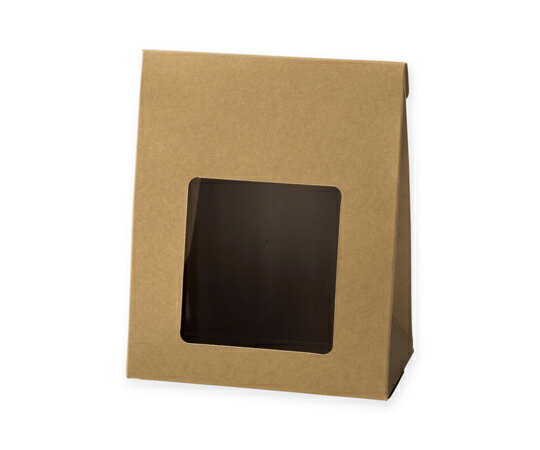 アズワン クラフトギフトBOX 窓付角底L 10枚入 006897933 1パック(10枚入)